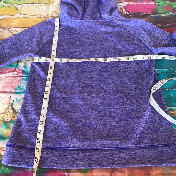 Under Armour Fleece Highlight Hoodie Purple Pink L - Picture 6 of 6
